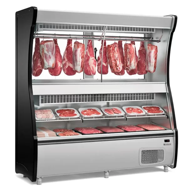 Balcão Frigorífico de Açougue Triplex GEVD-210 PR Preto